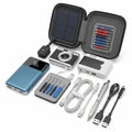 Portable electronics repair or travel kit, emphasizing multifunctiona Royalty Free Stock Photo
