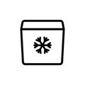 Portable fridge icon, vector illustration