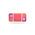 Portable game console flat icon