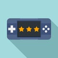 Portable game device icon, flat style