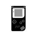 Portable games console. Vector illustration