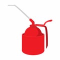 Portable gas burner cartoon icon