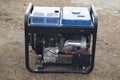 Portable gasoline generator.The use of an autonomous energy source. An additional source of energy Royalty Free Stock Photo