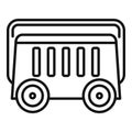Portable generator icon, outline style