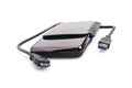 Portable Harddisk With USB cable Royalty Free Stock Photo