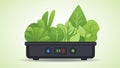 Portable hydroponic aeroponic system for eco-friendly growing of green lettuce, vegetables and herbs