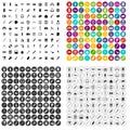 100 portable icons set vector variant