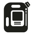 Portable kerosene canister icon simple vector. Chemical heating tank