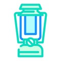 portable lamp color icon vector illustration