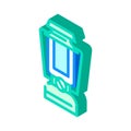 portable lamp isometric icon vector illustration