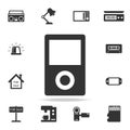 Portable media player icon. Detailed set of web icons. Premium quality graphic design. One of the collection icons for websites, w Royalty Free Stock Photo