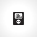 Portable media player icon. music player vector icon. music player isolated icon Royalty Free Stock Photo