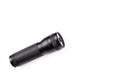 Black flashlight isolated on a white background Royalty Free Stock Photo