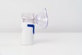 portable nebulizer. inhalation device that uses ultra-small spraying of drug