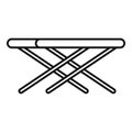 Portable outdoor table icon, outline style