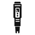 Portable ph meter icon simple vector. Electronic probe