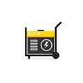 Portable power generator icon