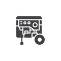 Portable power generator icon vector Royalty Free Stock Photo
