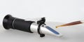 Portable Refractometer Performing Test Royalty Free Stock Photo