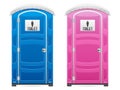 Portable restroom set