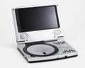 Portable Silver DVD Player Royalty Free Stock Photo