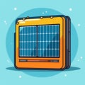 Portable Solar Panel icon in vector illustration