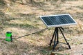 Portable solar panel.