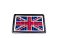 Portable solar panel in the shape of the Union Jack Royalty Free Stock Photo