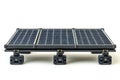 Portable solar panel system generating clean energy, showcasing sustainability and renewable power solutions Royalty Free Stock Photo