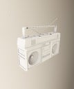 Portable stereo 80s 90s design Retro Music