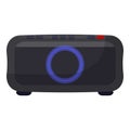 Portable stereo system icon cartoon vector. Listening box Royalty Free Stock Photo