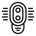 Portable sterilizer icon outline vector. Uv medical lamp