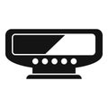 Portable taximeter device icon simple vector. Traffic meter rate