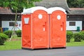 Portable Toilets Royalty Free Stock Photo