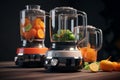 Portable and versatile food processors with multip