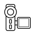 Portable video camera icon image vector Royalty Free Stock Photo