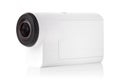 Portable video camera on a white background. Royalty Free Stock Photo