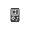 Portable video game console vector icon Royalty Free Stock Photo