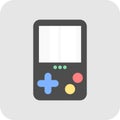 Portable video game icon. Portable video game button.