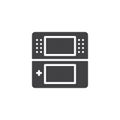 Portable videogame console vector icon