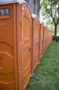Portable Washroom Stalls Royalty Free Stock Photo
