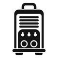 Portable welding machine showing control panel icon Royalty Free Stock Photo