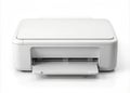 Portable White Printer Compact Design for Effortless Printing on the Go Royalty Free Stock Photo