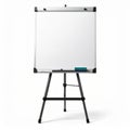 Portable Whiteboard on Tripod Stand in Studio Setup Isolated Royalty Free Stock Photo