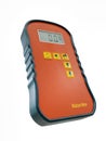 Portable wood moisture meter on white background Royalty Free Stock Photo