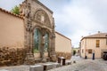 Portada de la Iglesia del Hospital de Santa Escolastica, Avila, Spain.