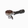 Portafilter handle.Used to make fresh coffee