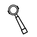 Portafilter icon , vector illustration, isolated on white Royalty Free Stock Photo