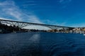 Portage Bay fixed bridge 127 feet of clearance