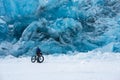 Portage glacier in wintertime Royalty Free Stock Photo